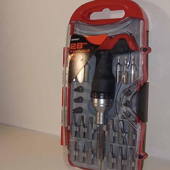 Screwdriver Ratcheting Set 28Bit Mechanics Tool Set Brand New T Handle Drive Set - Picture 2 of 6